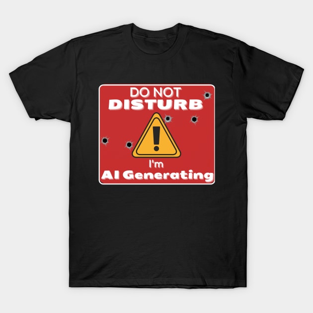 Do Not Disturb Im AI Generati-ng T-Shirt by JokenLove